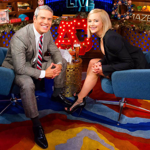 Andy Cohen, Jennifer Lawrence Andy Cohen, Jennifer Lawrence